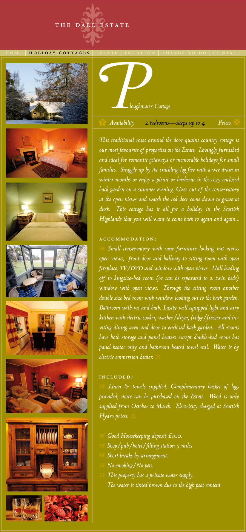 Rannoch Holiday Cottage, Holiday Cottage Perthshire, Self Catering Cottage Loch Rannoch