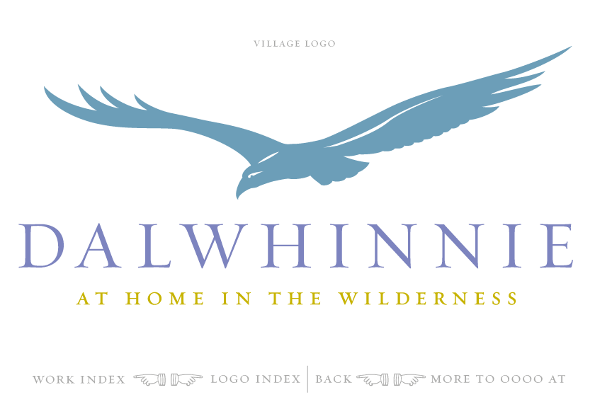 Great Scottish logo design, Dalwhinnie village logo