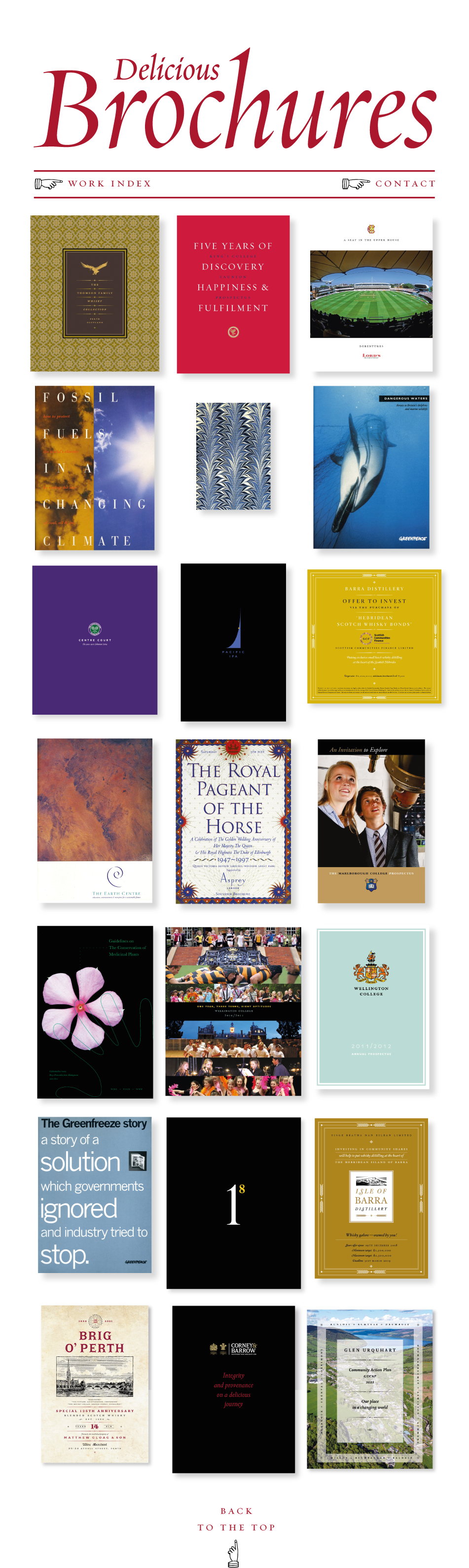 Beautiful Scottish brochure design