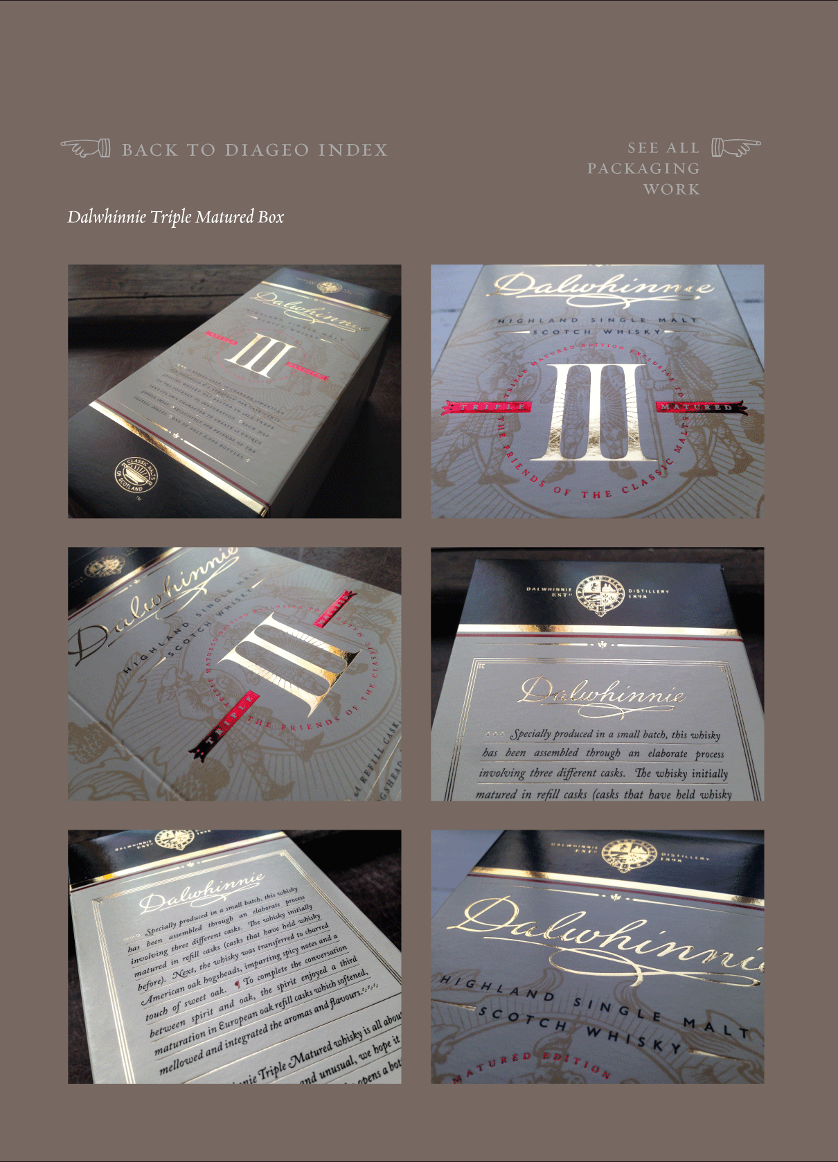 Scottish packaging designer whisky design