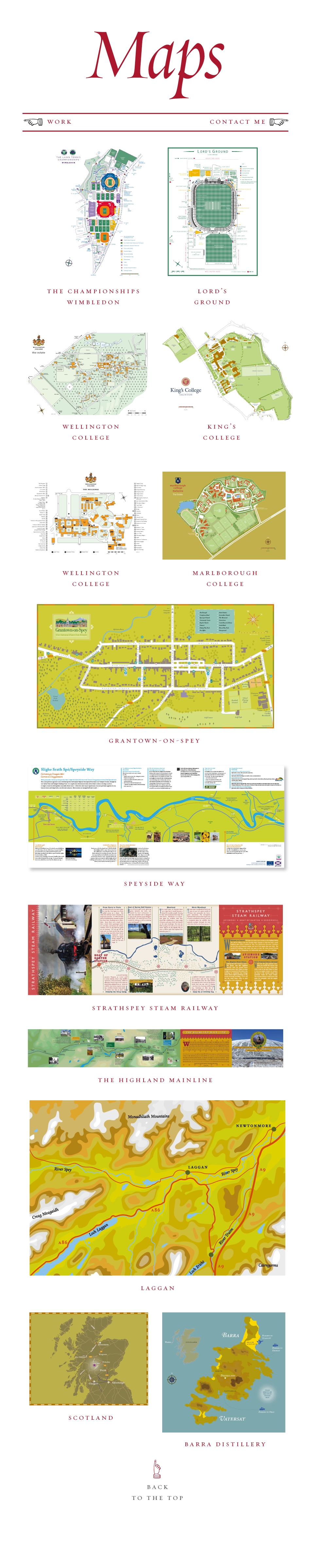 British and Scottish map designer, map design