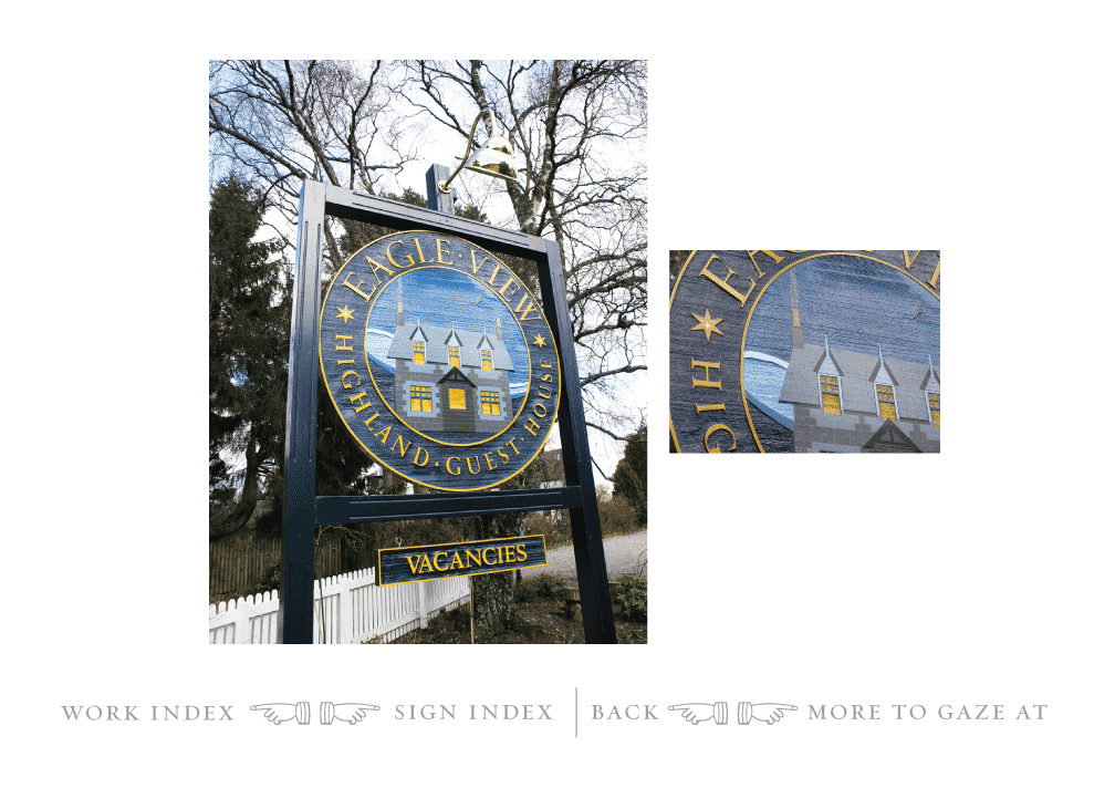 Scottish sign designer, hotel and guest house sign designer Scotland